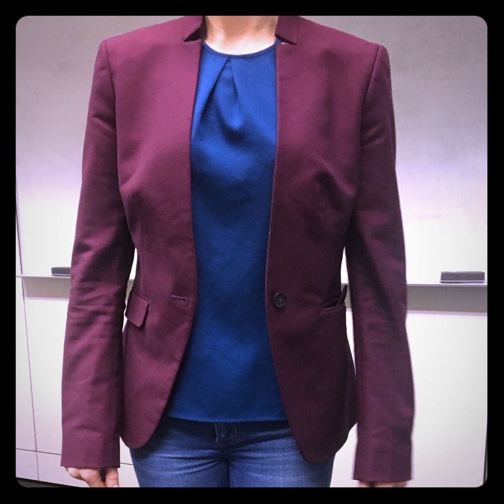 Notch collar blazer